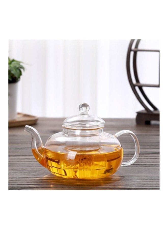 لاش إبريق شاي زجاجي مع شعلة شفاف - Image 4